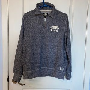 Half zip sweater roots Clearance